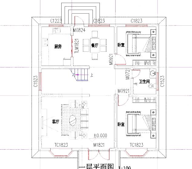 三層農(nóng)村自建房：10×11米3廳8臥帶露臺(tái)