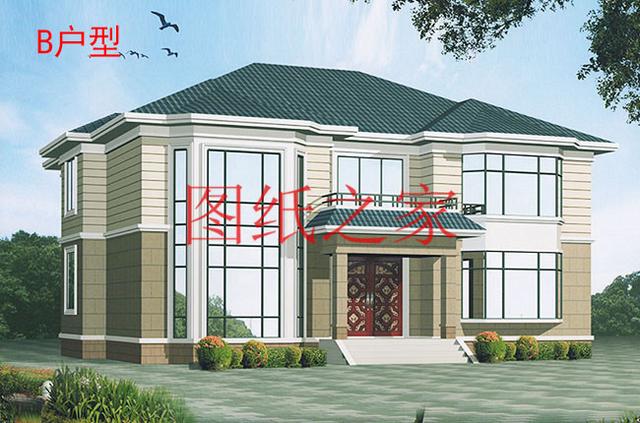 超大戶型，時(shí)尚現(xiàn)代的二層別墅設(shè)計(jì)圖，建成后您一定喜歡