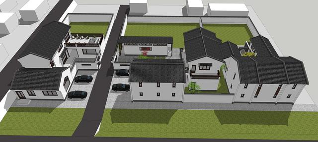 新中式民俗別墅設(shè)計(jì)圖，可用于民宿，也可商用。