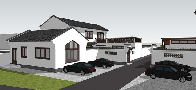 新中式民俗別墅設(shè)計(jì)圖，可用于民宿，也可商用。