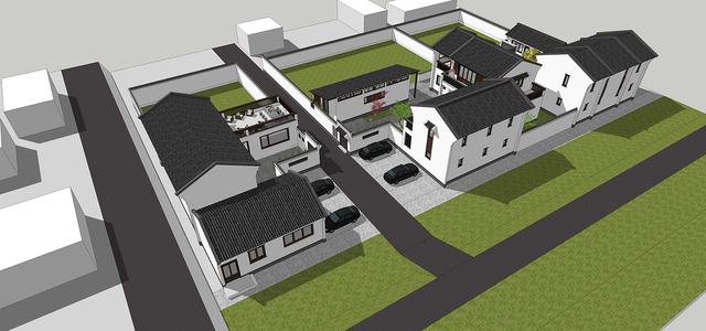 新中式民俗別墅設(shè)計(jì)圖，可用于民宿，也可商用。