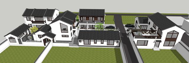 新中式民俗別墅設(shè)計(jì)圖，可用于民宿，也可商用。