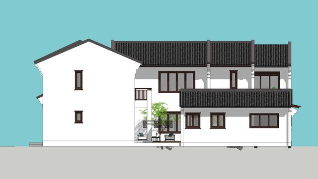 新中式民俗別墅設(shè)計(jì)圖，可用于民宿，也可商用。