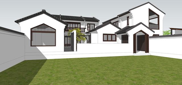 新中式民俗別墅設(shè)計(jì)圖，可用于民宿，也可商用。