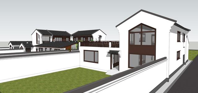 新中式民俗別墅設(shè)計(jì)圖，可用于民宿，也可商用。