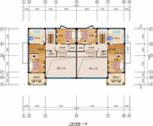 豪華別墅設(shè)計圖，蓋自己的房讓別人羨慕去吧！