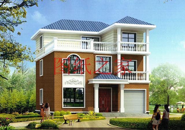 多臥室的三層別墅設(shè)計圖，適合大家族，五世同堂也住得下。