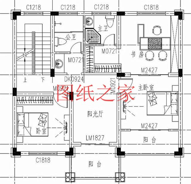 多臥室的三層別墅設(shè)計圖，適合大家族，五世同堂也住得下。