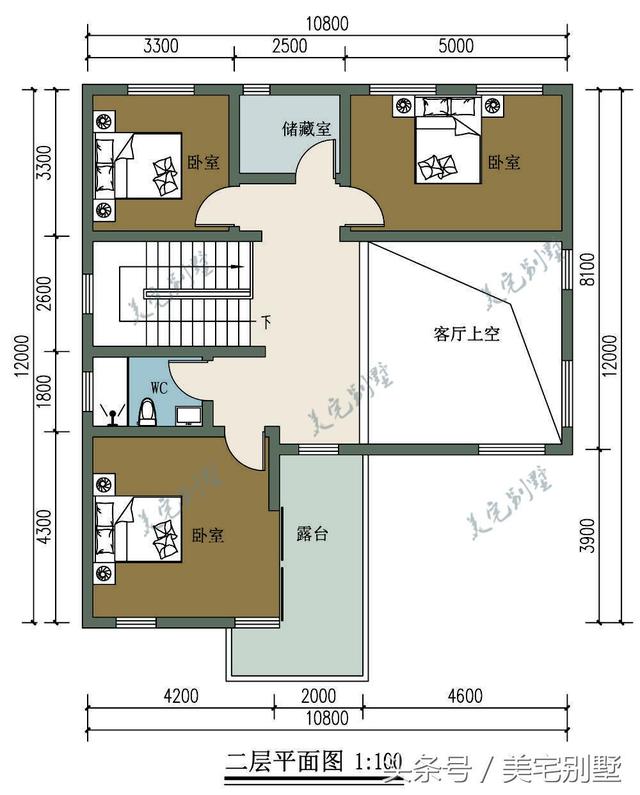 田園小別墅設(shè)計(jì)圖，10.8X12挑空客廳，您喜歡嗎？