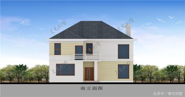 田園小別墅設(shè)計(jì)圖，10.8X12挑空客廳，您喜歡嗎？