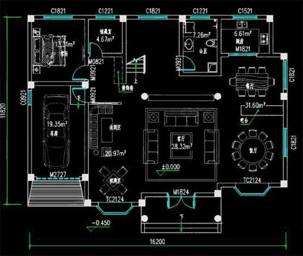 二層農(nóng)村自建房，精致完美，帶車庫(kù)挑空客廳，品味人最愛！