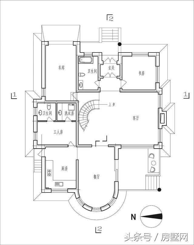 北方雪景別墅設計圖，猶如置身童話世界，非常夢幻！
