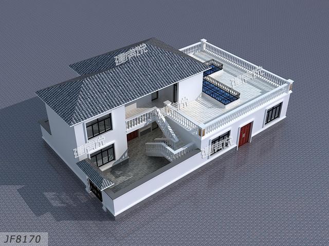 30幾萬(wàn)建大露臺(tái)帶庭院的別墅設(shè)計(jì)圖，現(xiàn)在入手為時(shí)不晚。