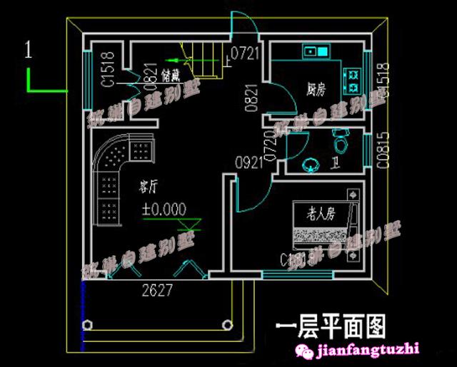簡約舒適二層平屋頂別墅設(shè)計(jì)圖，造型簡約不繁瑣，提高生活品味。