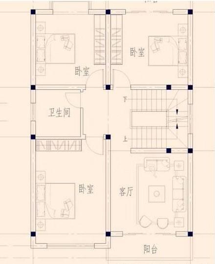 開間8、9米的兩款自建房，占地小，格局優(yōu)良，值得參考。