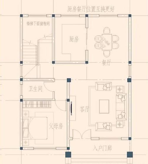 開間8、9米的兩款自建房，占地小，格局優(yōu)良，值得參考。