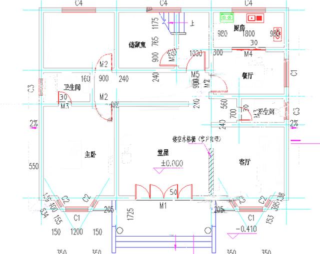飄窗小別墅設(shè)計圖，上有閣樓，既隔熱又洋氣！