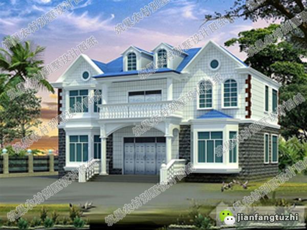 飄窗小別墅設(shè)計圖，上有閣樓，既隔熱又洋氣！