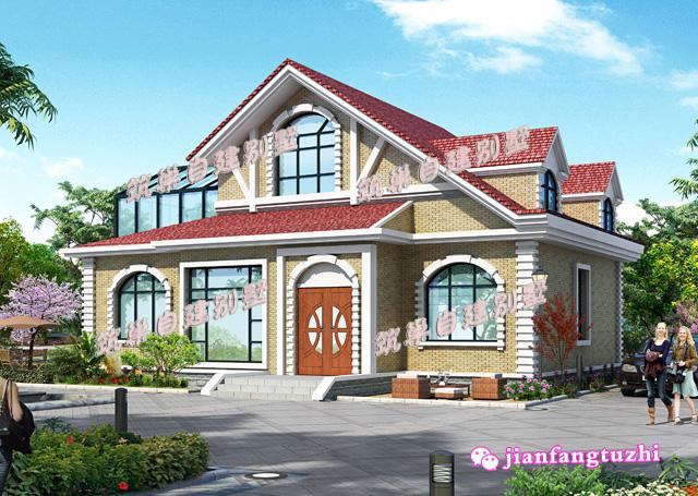 一層別墅設(shè)計(jì)圖，小洋房，外觀艷麗，大氣優(yōu)雅。