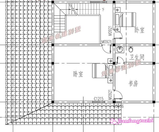 一層別墅設(shè)計(jì)圖，小洋房，外觀艷麗，大氣優(yōu)雅。