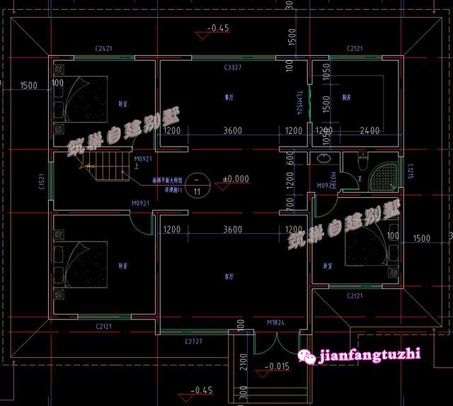 一層別墅設(shè)計(jì)圖，小洋房，外觀艷麗，大氣優(yōu)雅。
