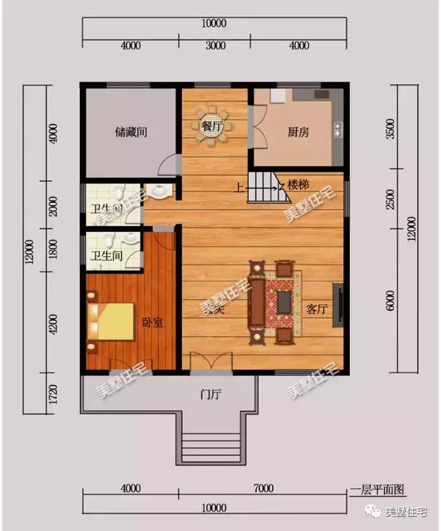占地120平左右的別墅設(shè)計圖，美觀實用，適合每家每戶。