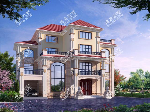 四層別墅設(shè)計(jì)圖，帶車庫，挑空設(shè)計(jì)，給您品質(zhì)生活！