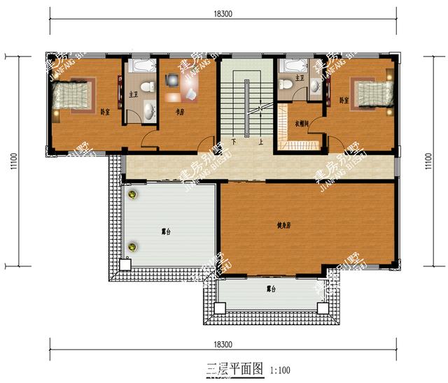 四層別墅設(shè)計(jì)圖，帶車庫，挑空設(shè)計(jì)，給您品質(zhì)生活！