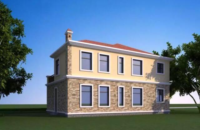 時尚經(jīng)典的二層自建房，陽光房+大露臺，整體美觀新穎。