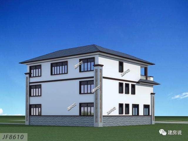 新型中式別墅設(shè)計圖，室內(nèi)布局超贊，外觀獨特亮眼。