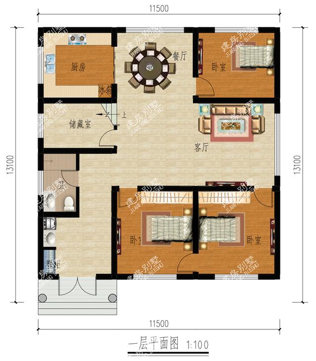 3棟開(kāi)間11.5m農(nóng)村自建房，不求其他只求家人在側(cè)。