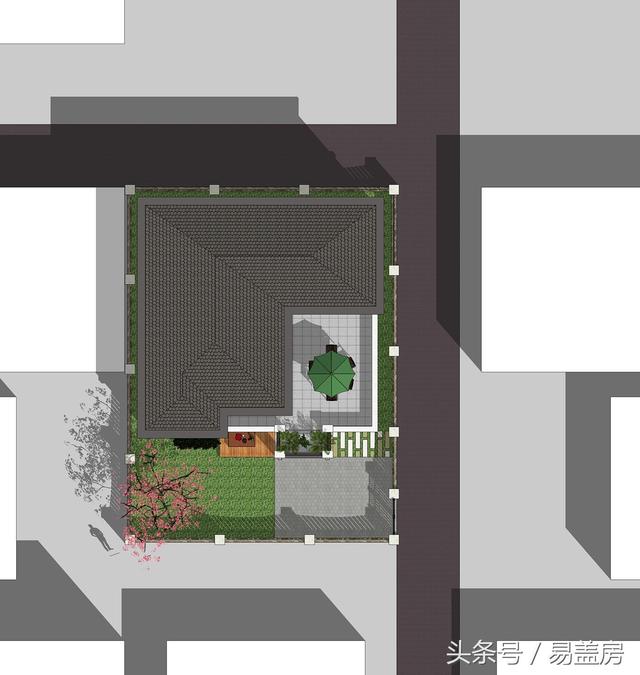 北京43萬歐式別墅設(shè)計圖，景觀院墻超大露臺，引得鄉(xiāng)親參觀！