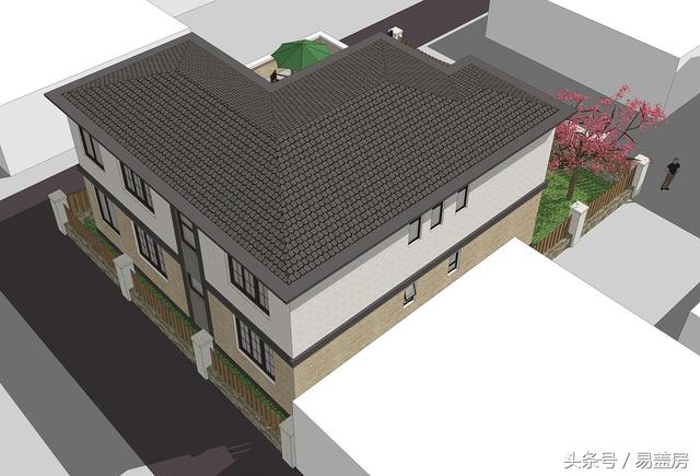 北京43萬歐式別墅設(shè)計圖，景觀院墻超大露臺，引得鄉(xiāng)親參觀！