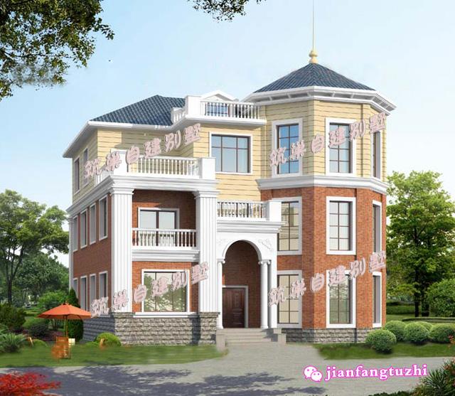 農(nóng)村三層帶露臺自建房，南北通透，人性化設計。