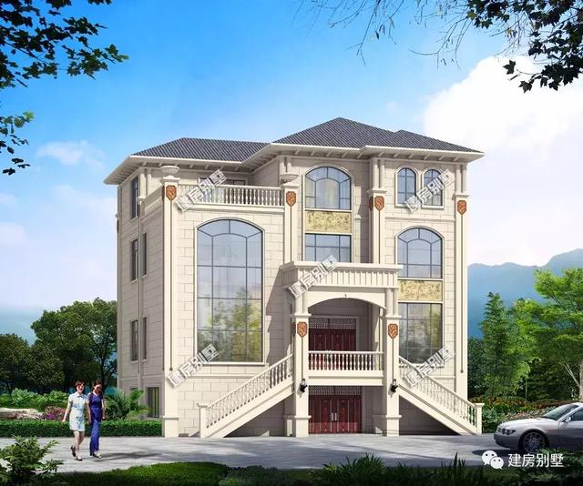 兩棟別墅設(shè)計圖，獨特樓梯設(shè)計，房子更個性！