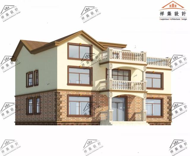 歐式風格別墅設計圖 ，造價低廉，經濟實用型別墅。