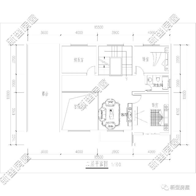 3套帶車(chē)庫(kù)露臺(tái)的別墅設(shè)計(jì)圖，實(shí)拍圖太美第2套30W就能建