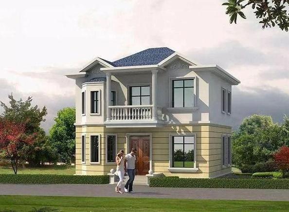 兩層小戶型別墅設(shè)計圖，五室兩廳功能齊全。