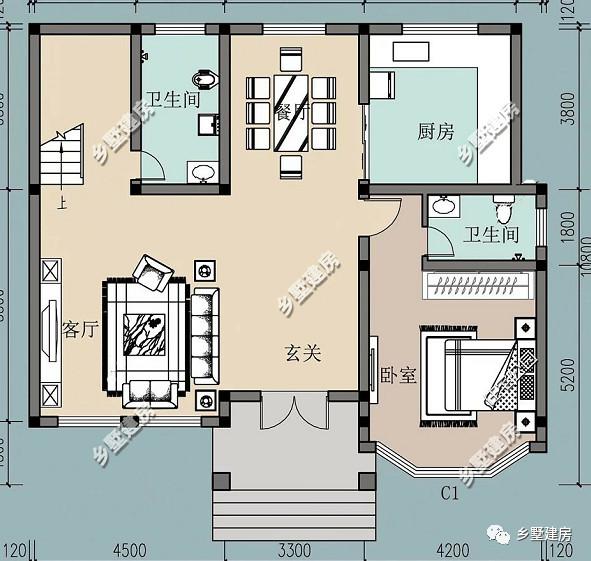 黃金別墅設(shè)計(jì)圖，造價(jià)二三十萬(wàn)，依山傍水好去處！