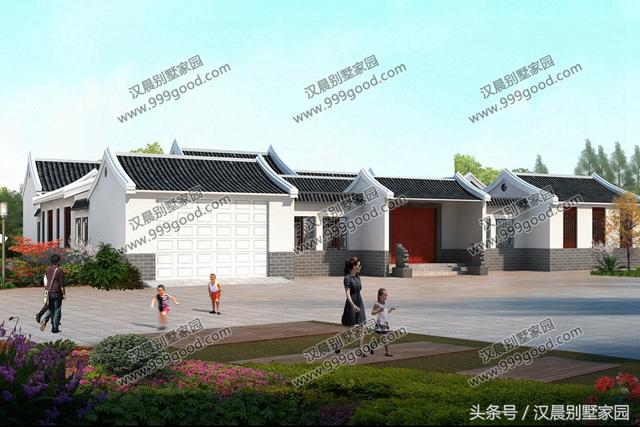 農(nóng)村四合院別墅設(shè)計(jì)圖，古香古氣，典雅而不失新穎。