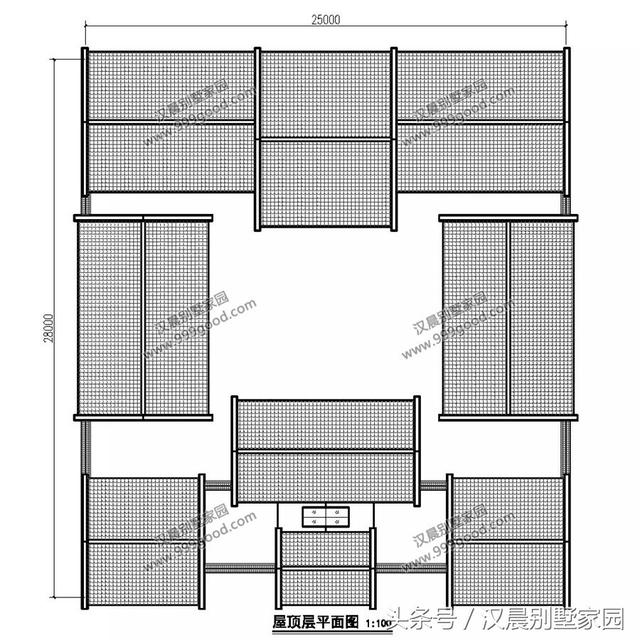 農(nóng)村四合院別墅設(shè)計(jì)圖，古香古氣，典雅而不失新穎。