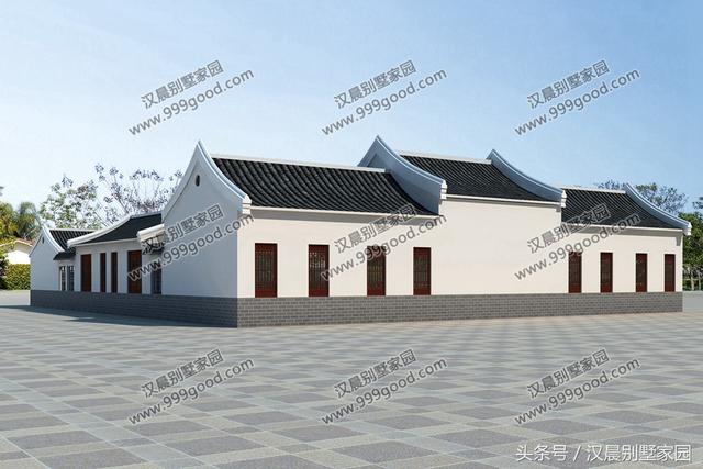 農(nóng)村四合院別墅設(shè)計(jì)圖，古香古氣，典雅而不失新穎。