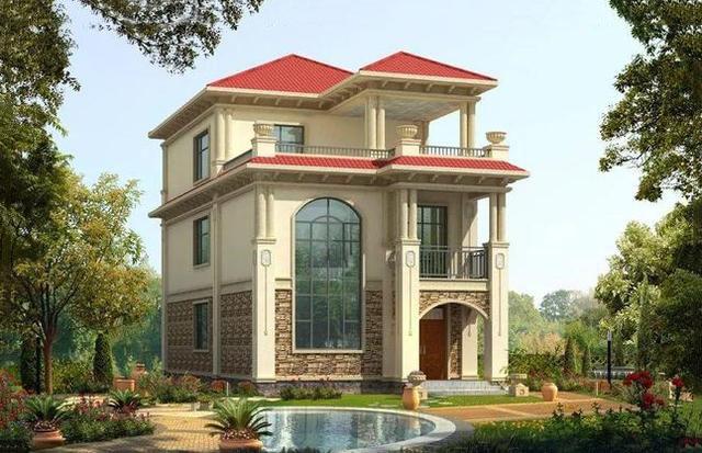 小戶型別墅設計圖，挑空客廳設計，五室三廳非常實用