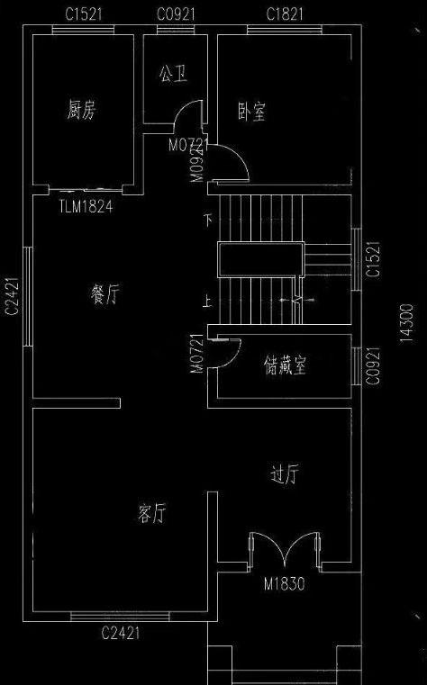 小戶型別墅設計圖，挑空客廳設計，五室三廳非常實用