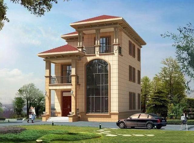 小戶型別墅設計圖，挑空客廳設計，五室三廳非常實用