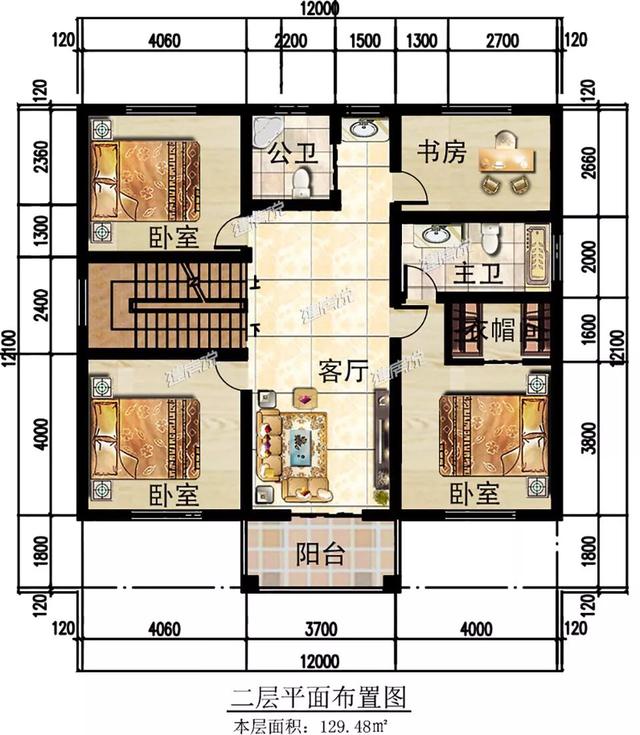 新型別墅設計圖，孝敬父母，讓他們安享晚年。