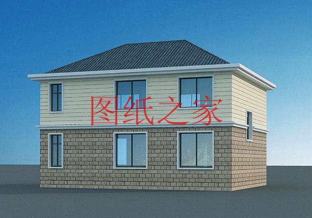 130平的二層別墅設(shè)計(jì)圖，外觀精美布局實(shí)用，造價(jià)只要30W。