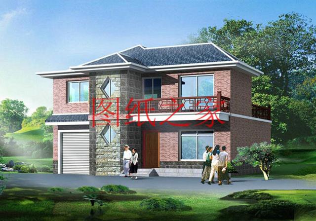 130平的二層別墅設(shè)計(jì)圖，外觀精美布局實(shí)用，造價(jià)只要30W。