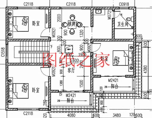 130平的二層別墅設(shè)計(jì)圖，外觀精美布局實(shí)用，造價(jià)只要30W。