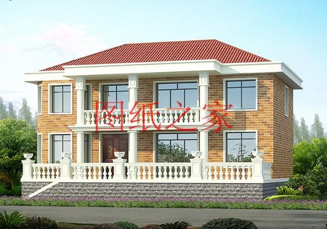 130平的二層別墅設(shè)計(jì)圖，外觀精美布局實(shí)用，造價(jià)只要30W。